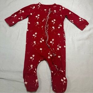Jessica Simpson - Red Floral Baby Onesie/Romper